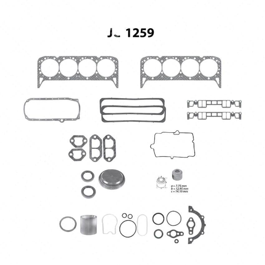 Juego de empaques TF Victor JC-1259 para Chevrolet y GMC 5.7 L